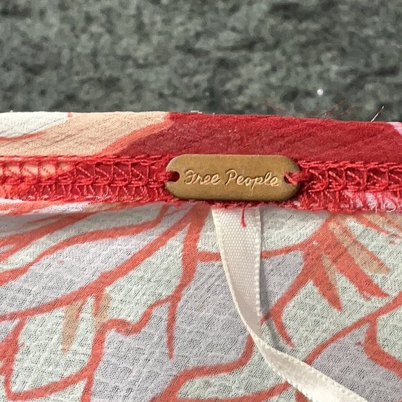 🦚 Free People Moroccan Ruffle Maxi Dress Peacock Roses Print Sheer Boho Tiered - Picture 3 of 12